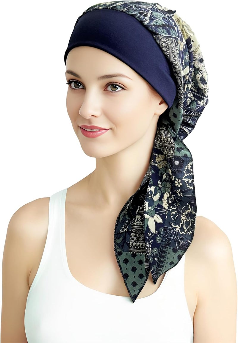 Belleshow Chemo Headwear Turbans for Women, Cancer Head Scarf, Headwear Coverings Caps, Head Wraps for Cancer Patients - Image 1